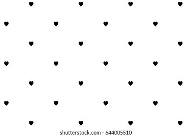 heart cute black  modern vector clean simple editable pattern
