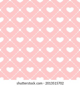 Heart cute pastel seamless pattern. for background, valentine, illustration, wallpaper, wrapping, paper, fabric, bedding