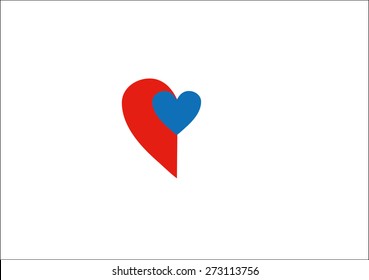 heart - czech flag as a symbol of love