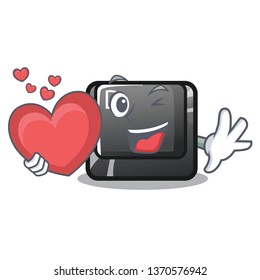 With heart D button installed in game character