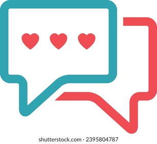 Vector de icono del logotipo de citas de corazón