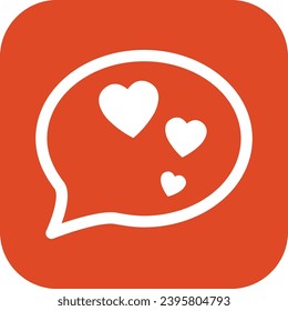 Heart dating logo icon vector