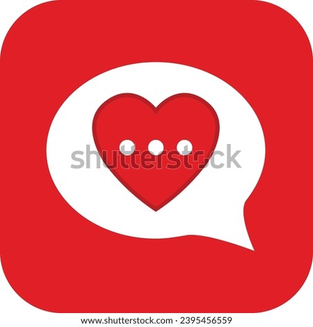 Heart dating logo icon vector
