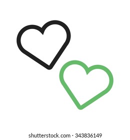 Heart, day, love icon vector image. Can also be used for party. Suitable for use on web apps, mobile apps and print media.