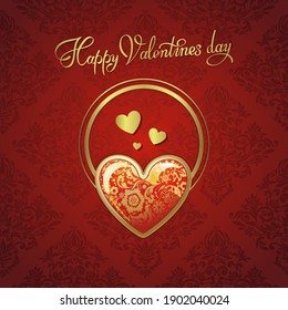 Heart. Valentine’s day vector background