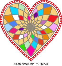 Heart decal