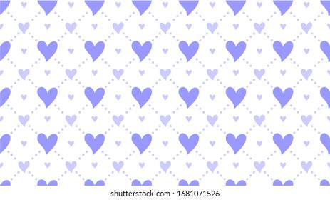 Heart decorated patterned vector vintage design