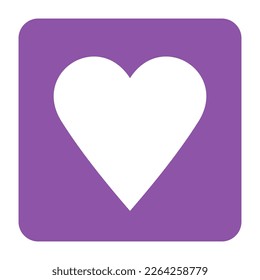 Heart decoration vector flat icon. Isolated heart decoration emoji illustration