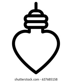Heart Decoration Vector Icon 