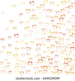 Heart decoration which consists of isolated elements. Modern style with beautiful elements in heart decoration. Can be used as print, wallpaper, cards, valentine cards, banner, background and etc.