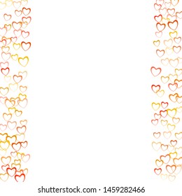 Heart decoration which consists of isolated elements. Modern style with beautiful elements in heart decoration. Can be used as print, wallpaper, cards, valentine cards, banner, background and etc.
