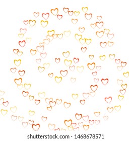 Heart decoration which consists of isolated elements. Modern style with beautiful elements in heart decoration. Can be used as print, wallpaper, cards, valentine cards, banner, background and etc.