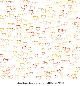 Heart decoration which consists of isolated elements. Modern style with beautiful elements in heart decoration. Can be used as print, wallpaper, cards, valentine cards, banner, background and etc.