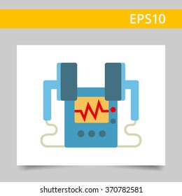 Heart defibrillator icon