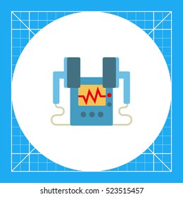 Heart defibrillator icon