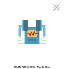 Heart defibrillator icon