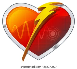 Heart Defibrillator - Illustration