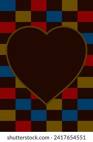 Material de ilustración de fondo de diseño de corazón