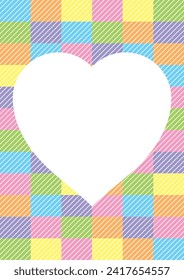 Heart design background illustration material