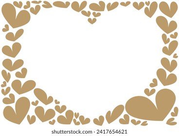 Heart design background illustration material