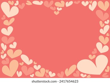 Heart design background illustration material