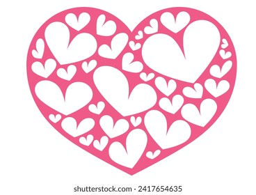 Material de ilustración de fondo de diseño de corazón
