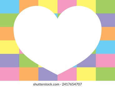 Heart design background illustration material