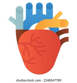 Heart design element for website, application, printing, document, poster design, etc.