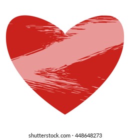 Heart. Design elements for greeting card, medical icons. Grunge.