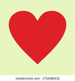 heart design with flat style. illustration of a heart in a flat style.
