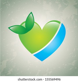 heart design over lineal background vector illustration  