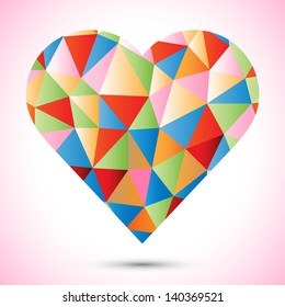 Heart design - retro vector eps10