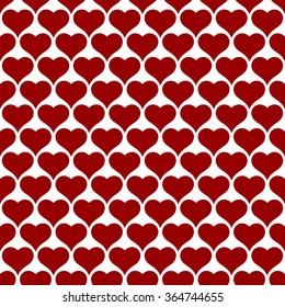 Heart design seamless pattern for Valentines day card background