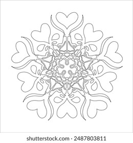 heart design with ten perspectives vector base