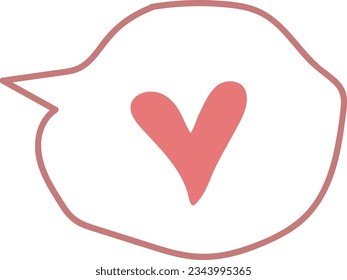 elemento de ilustración de vector de diseño de corazón
