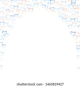 Heart design which consists of isolated elements. Modern style with beautiful elements in heart design. Can be used as print, wallpaper, cards, valentine cards, banner, background and etc.