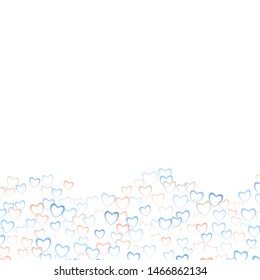Heart design which consists of isolated elements. Modern style with beautiful elements in heart design. Can be used as print, wallpaper, cards, valentine cards, banner, background and etc.