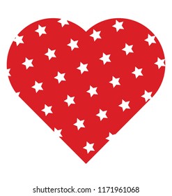 
Heart designed with small dots, icon for twinkling heart icon 
