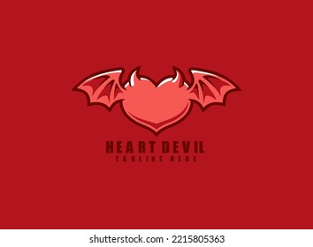 The Heart Devil Logo Template