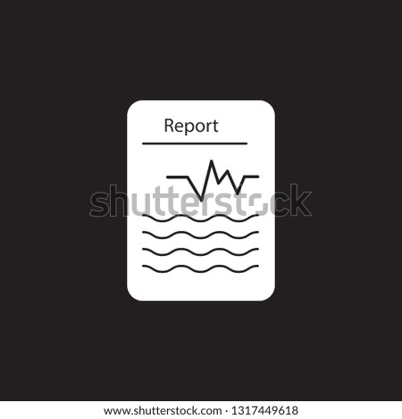 Heart diagnosis report vector icon. Simple element illustration. Heart diagnosis report vector symbol design from Pregnancy collection set. Can be used in web and mobile