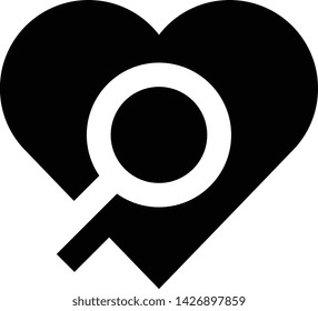 Heart Diagnosis Stress Test Vector Icon