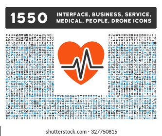 Heart Diagram and other web interface, business tools, people poses, medical service vector icons. Style is flat symbols, bicolored, rounded angles, white background.