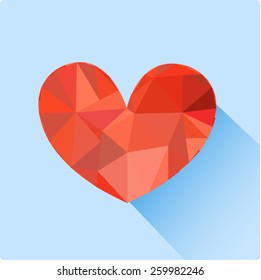 heart diamond decoration vector