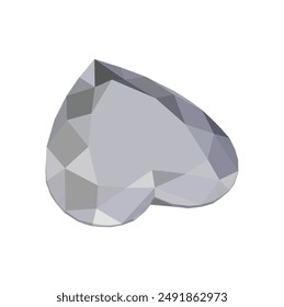 heart Diamond icon vector. diamond gems vector icon