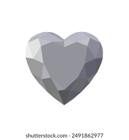 corazón Vector de ícono de diamante. ícono de Vector de gemas de diamante
