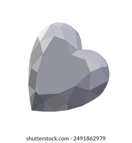 corazón Vector de ícono de diamante. ícono de Vector de gemas de diamante
