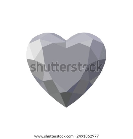 heart Diamond icon vector. diamond gems vector icon