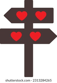 Pin für Herzrichtung