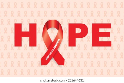 Heart Disease Ribbon Stock Vector Royalty Free 235644631 Shutterstock   Heart Disease Ribbon 260nw 235644631 