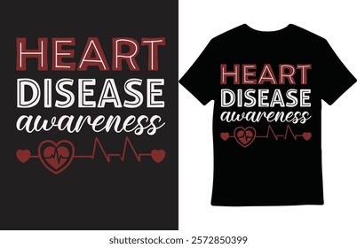 Heart disease T-shirt design Do you need any type of t-shirt design? I can do all kinds of design.

